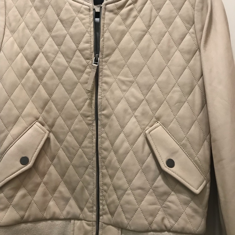 Joe’s Jeans lamb skin leather jacket